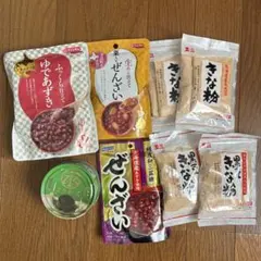 和菓子好きさんにおすすめ！ゆであずき ぜんざい きな粉 おまとめ8点セットのサムネイル