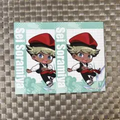 イナズマイレブン スペイン村 忍原来夏 缶バッジ フォトカード セット