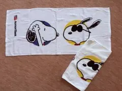 青森銀行 スヌーピー　ノベルティ非売品 フェイスタオル 2枚セット　大阪西川