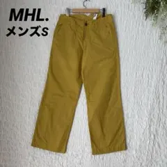MHL. マーガレットハウエル コットン ワイド パンツ シンチバック 薄手