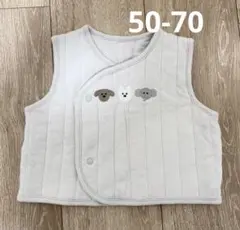 ベスト　チョッキ　ベビー　アニマル　刺繍　50 60 70