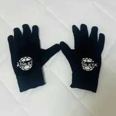 アスレタ フィールドグローブ サッカー 手袋 黒 ジュニア