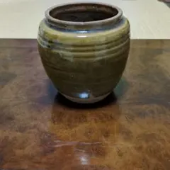 希少】常滑焼 勇蔵作 大壺 木箱付き 骨董 古美術 飾り壺 インテリア