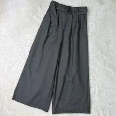 ショコラフィーネロブ ベルト付き ワイドパンツF サイズ