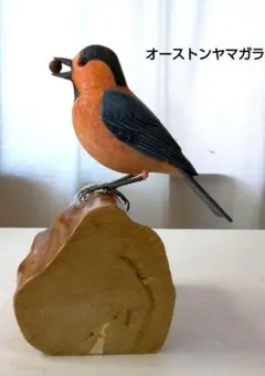 バードカービング　オーストンヤマガラ 木彫バードカービング】ヤマガラ | 木彫とやま STORESネットショップ