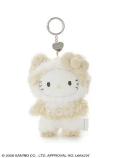 sanrio house もこもこ ハローキティ ぬいぐるみチャーム ハニー