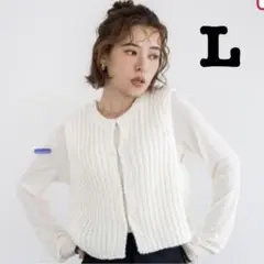 【新品タグつき】しまむら megumi ニットベスト Lサイズ