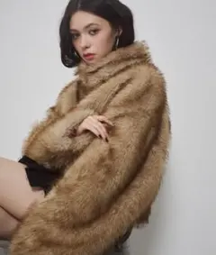 フェイクファー ショートジャケット／マルチ　ENVYM アンビー