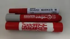 【新品未使用】赤色ボードマーカー 3本セット