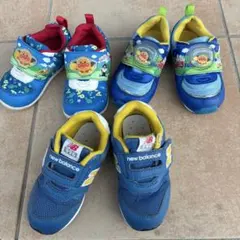 新品未使用　14 スニーカー　2足　アンパンマン　車 アンパンマン 靴 スニーカー キッズシューズ ベビーシューズ キッズスニーカー キッズ キャラクター 子供 男の子 女の子 C180 | Super  Foot