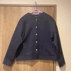 GREEN LABEL RELAXING ノーカラージャケット ネイビー
