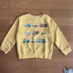BEAMS mini 車 トレーナー イエロー 110のサムネイル
