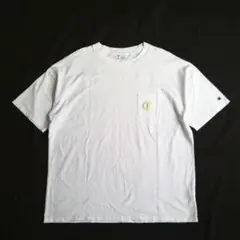 Champion 　チャンピオン　ポケット付き　Tシャツ ホワイト 綿100％