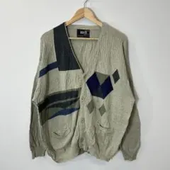 maselli 幾何学模様 カーディガン