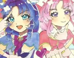 ゆ*】様 手描きイラスト 名探偵プリキュア キュアアンサー 明智あんな