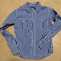 ラルフローレン　Ralph Lauren 青白ストライプ 長袖シャツ 7