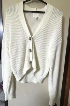 H&M リブニットカーディガン