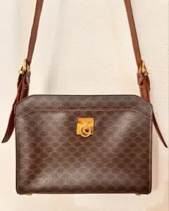 美品セリーヌ オールドセリーヌ マカダム ガンチーニショルダー