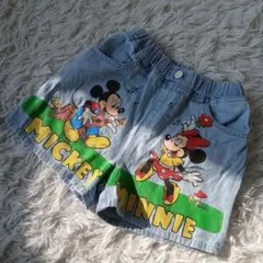 古着風！ミッキー ミニー 半ズボン