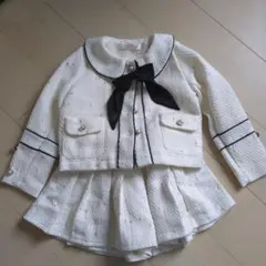 BABY ホワイト ジャケット スカート セット 130cm