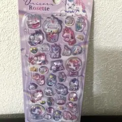 ②【新品】ユニコーン　シマエナガ　ドロップシール　 ぷくシール　ボンボンドロップ