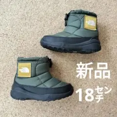 【新品未使用】THE NORTH FACE キッズスノーブーツ 18㌢オリーブ色