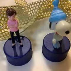 スヌーピーと女性キャラクター フィギュアセット7✖️4