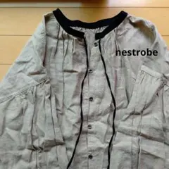 nestrobe ベージュ シャツワンピース 長袖