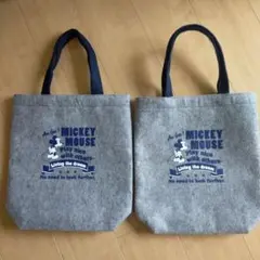 ミッキーマウス トートバッグ 2個セット