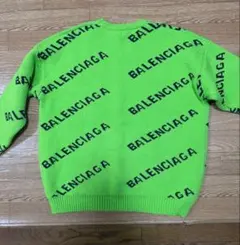BALENCIAGA ネオングリーン セーター M