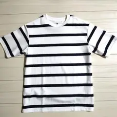 【未着用新品】UNIQLO エアリズムストライプ Tシャツ 160