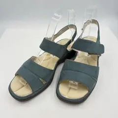 美品✨アトリエOKADA✨軽量コンフォートサンダル ブルー Mサイズ