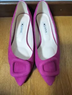 Diana ピンク フラットシューズ