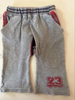 グレーの23プリント入りパンツ 80サイズ