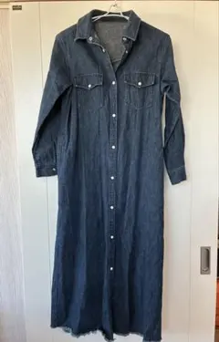 アズールバイマウジー デニム ロング シャツワンピース S