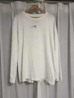 MM6 Maison Margiela 長袖Tシャツ 試着のみ L タグつき 白 - メルカリ
