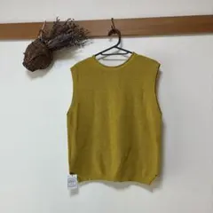 コットン100% ニットベスト フリーサイズ