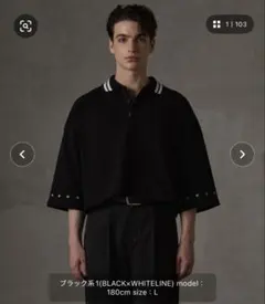 GRANCY ジップレイヤード ワイドショート ポロシャツ