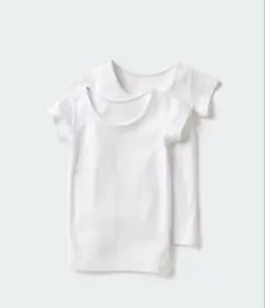 コットンフライスインナーT 半袖2枚組