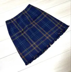 GU チェック柄ミニスカート S