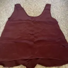 ZARA バーガンディ キャミソール S