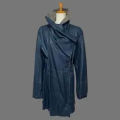 Reversible leather coat