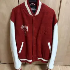 シリアル番号入り　STUSSY スタジャン レッド ホワイト
