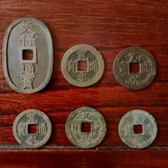 新寛永通宝 文政大頭通 11波 四文銭 古銭 江戸 穴銭 貨幣 - メルカリ