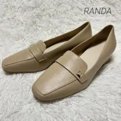 ★美品★RANDA チャンキーヒール ローファー LLサイズ