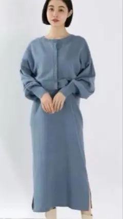 LOWRYSFARMカーディガン＆ロングドレスセットアップ