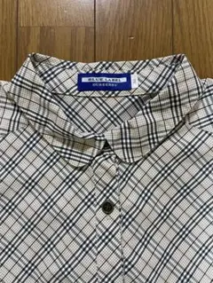 BURBERRY BLUE RABELシャツワンピース／チェック柄／ベルト付き