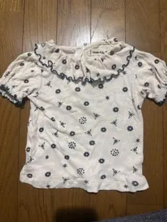 試着のみ☆ほぼ新品☆TheNewSociety ネイビー小花柄ワンピ お出かけ 