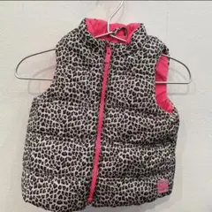 Baby GAPヒョウ柄ダウンベスト 90cm 18-24month