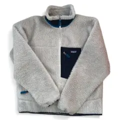 Patagonia クラシックレトロx フリース クリーム/ネイビー パタゴニア